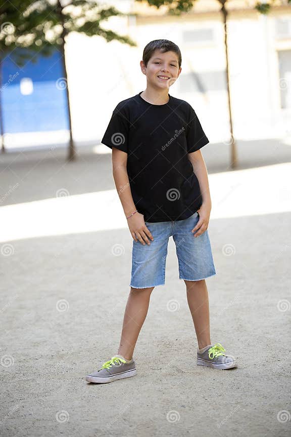 Portrait of a Young School Boy Smiling Stock Photo - Image of camera ...