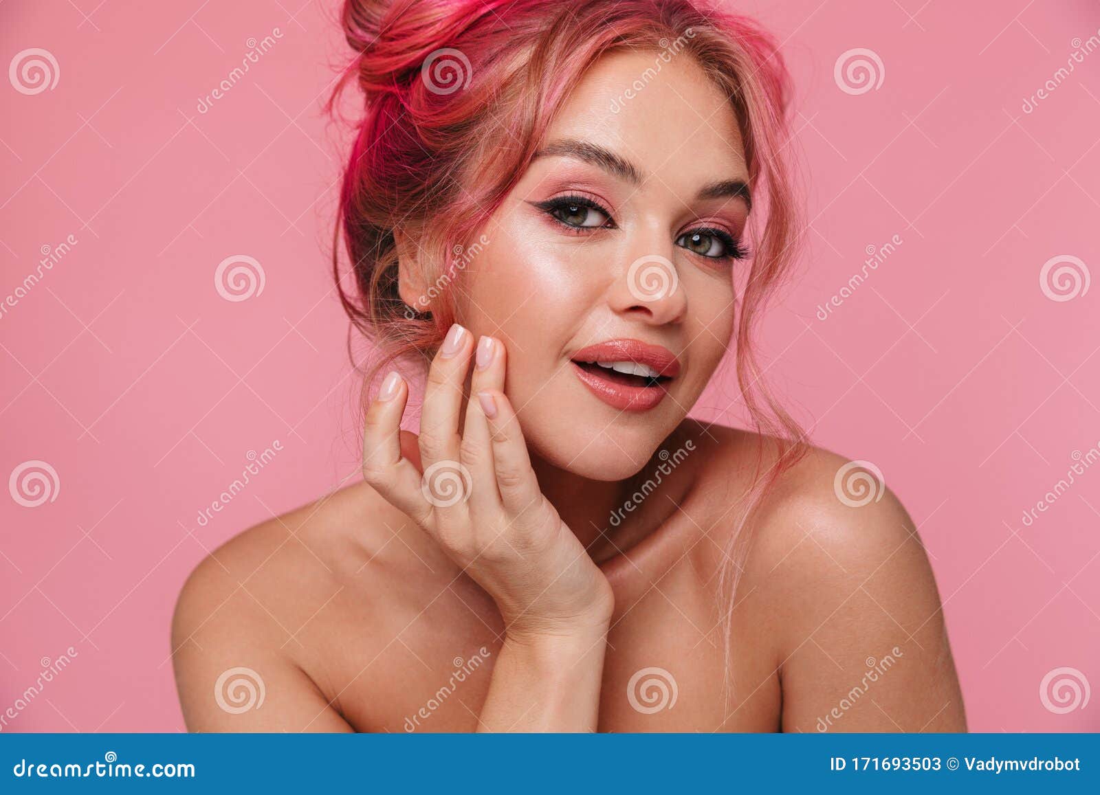 8261 Alluring Seductive Face Stock Photos