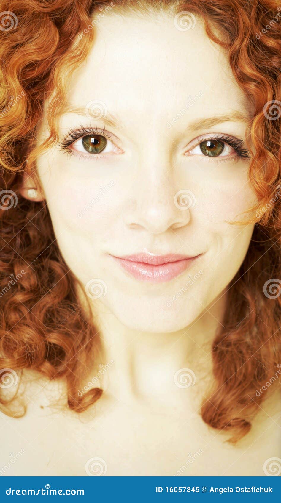 Curly Red Haired Woman