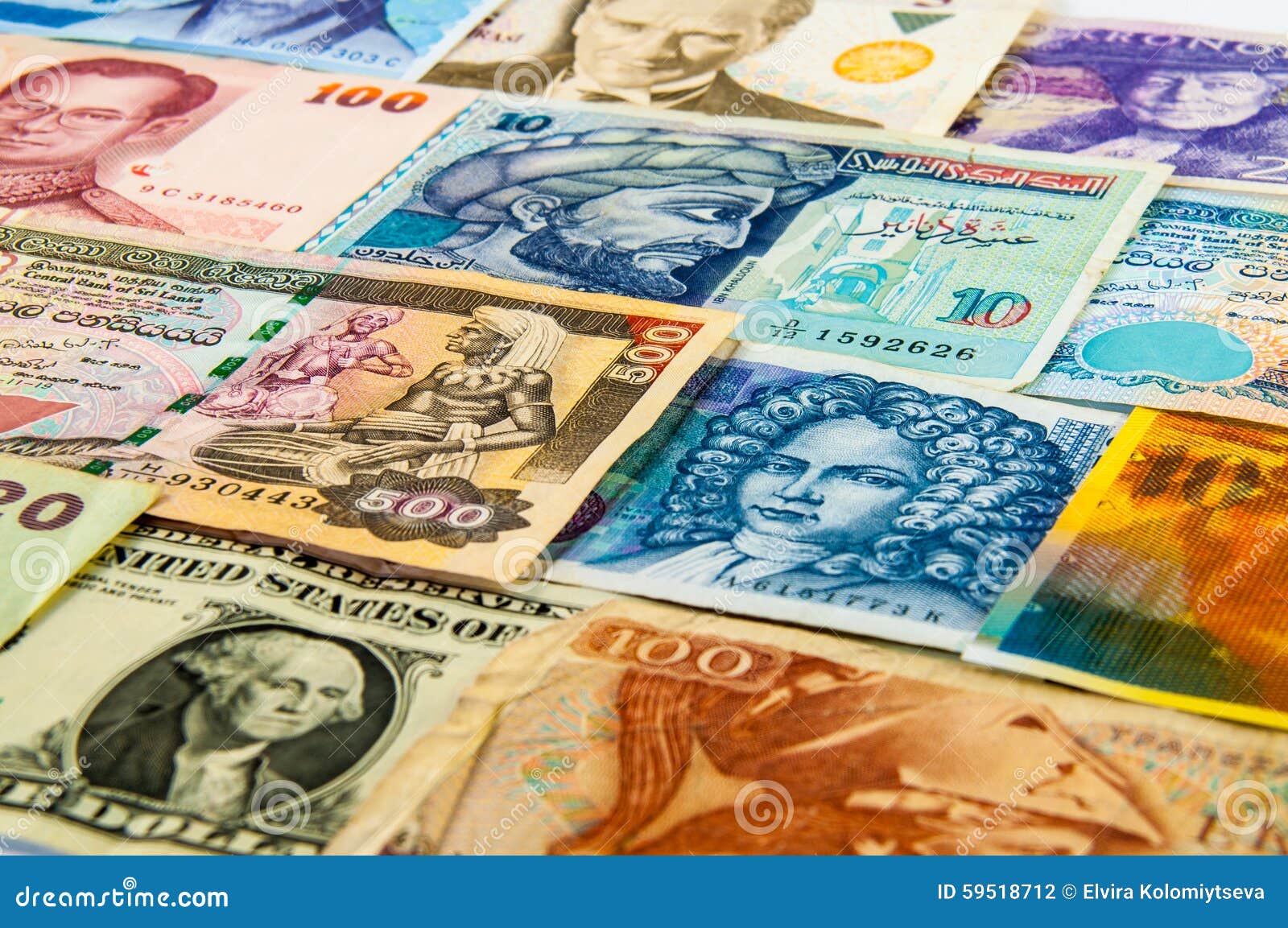Portraits on the banknotes stock photo. Image of currency 59518712
