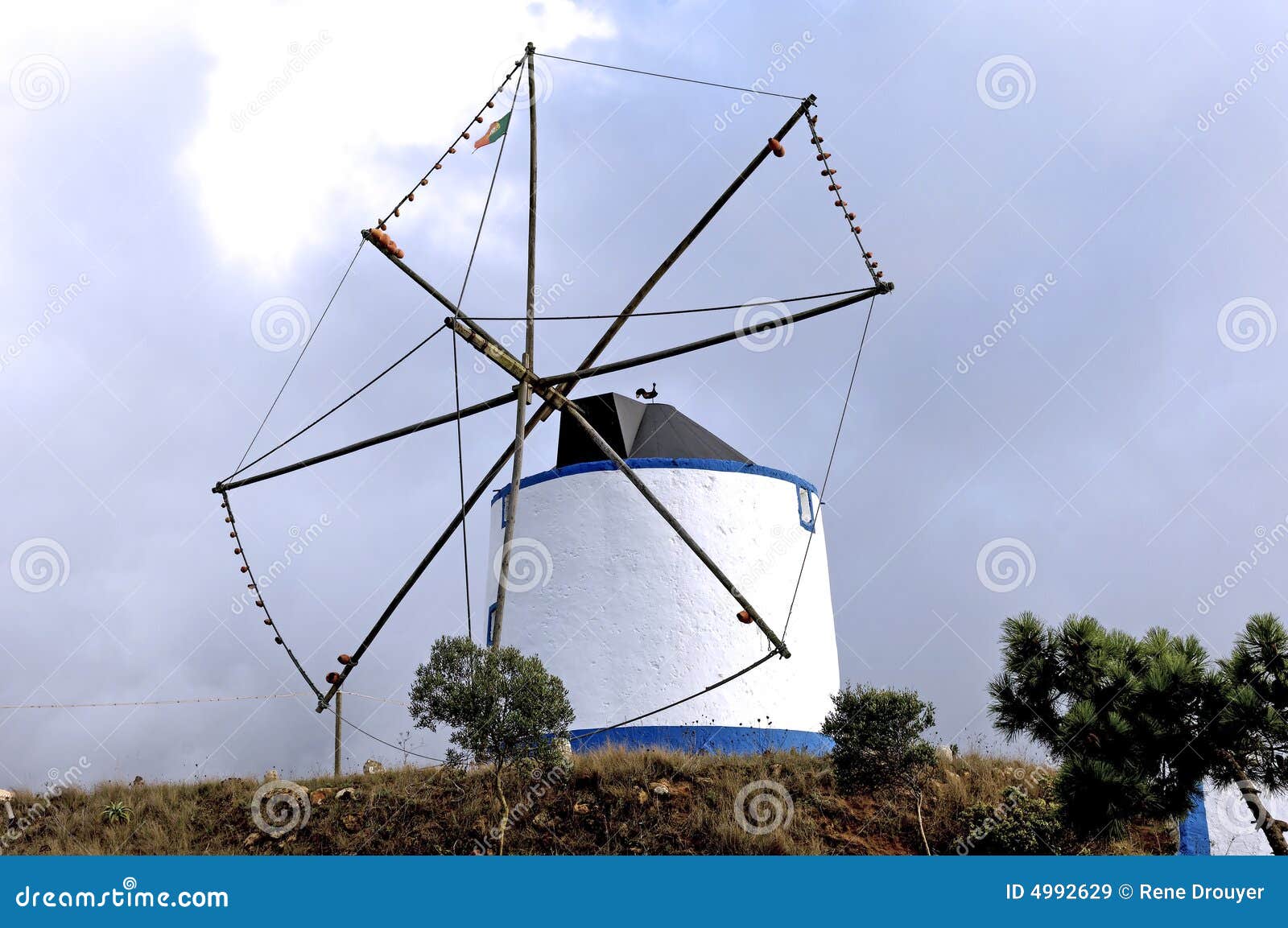 portugal, alentejo: wind mill