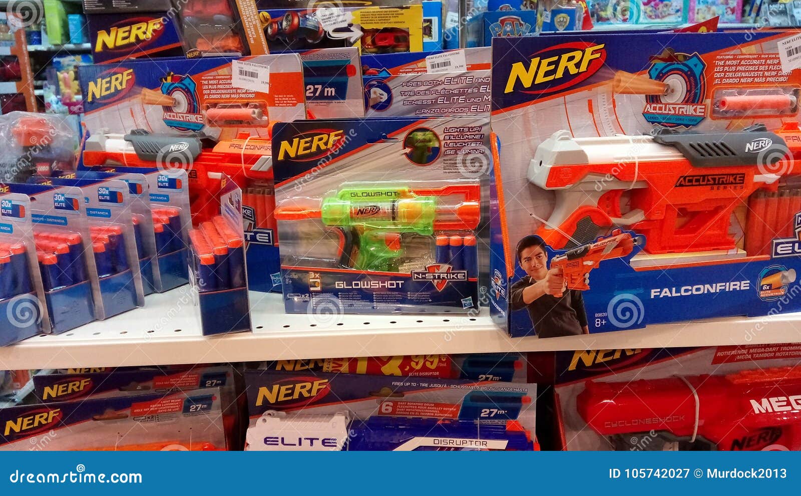 Nerf toys logo editorial photo. Image of games, commercial - 114319371