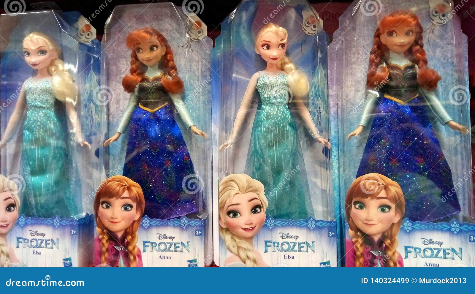 Disney Frozen Elsa and Anna Dolls Editorial Stock Image - Image of ...