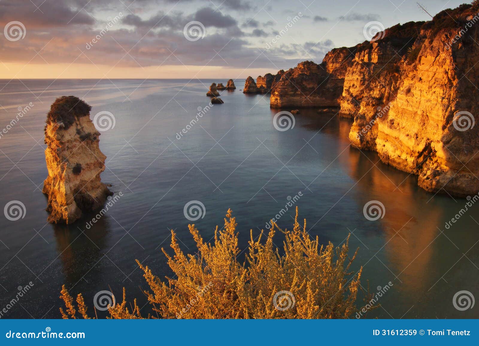 portugal: dona ana beach in lagos