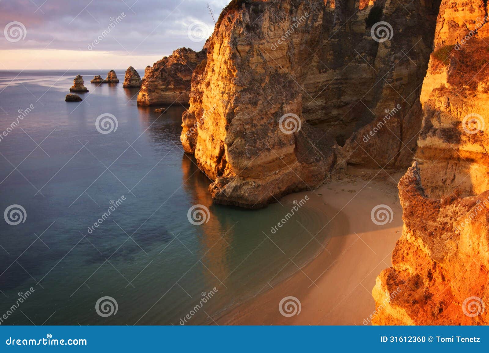 portugal: dona ana beach in lagos