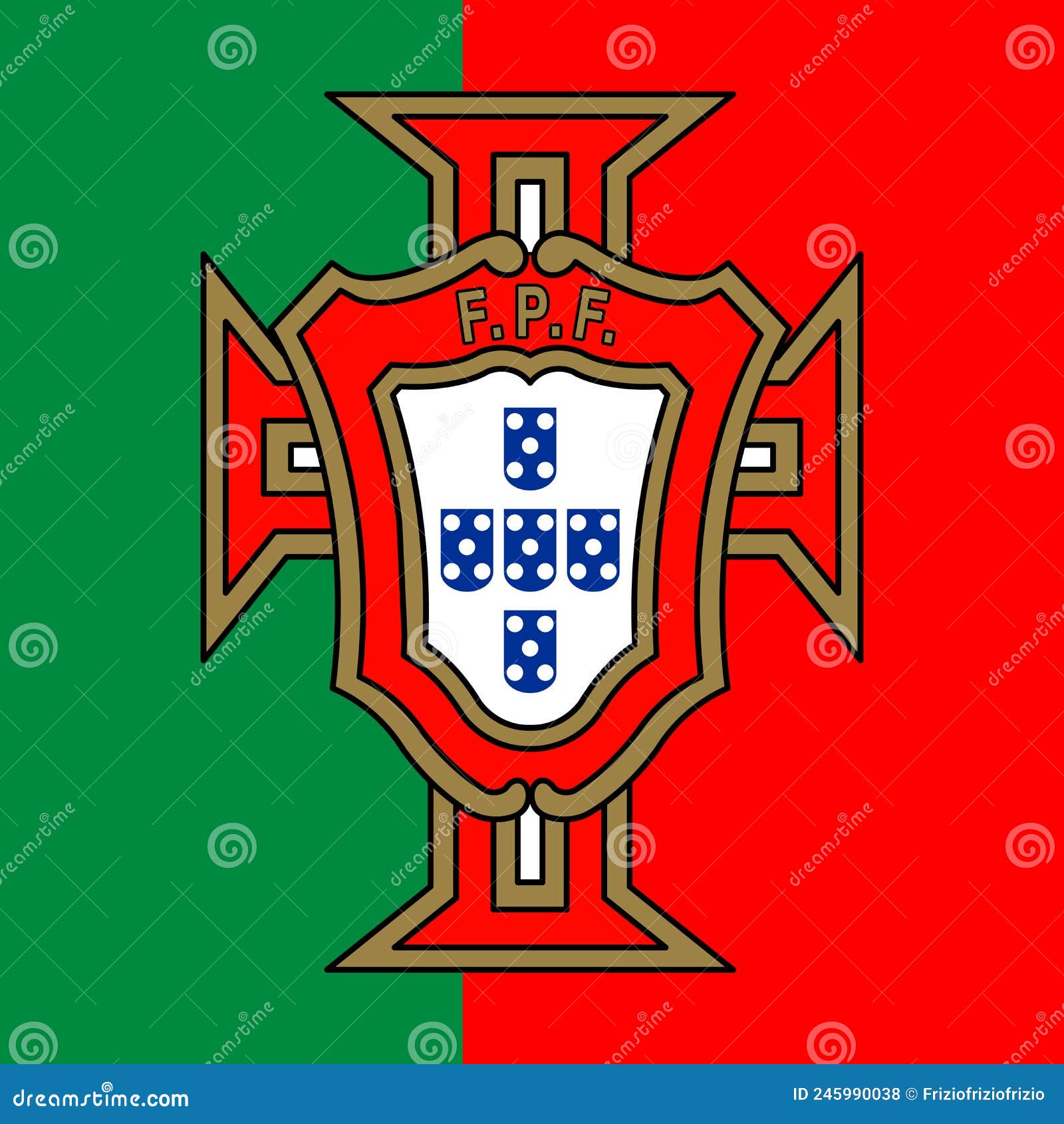 Portugal National Football Team Logo - FPF Vector Illustration