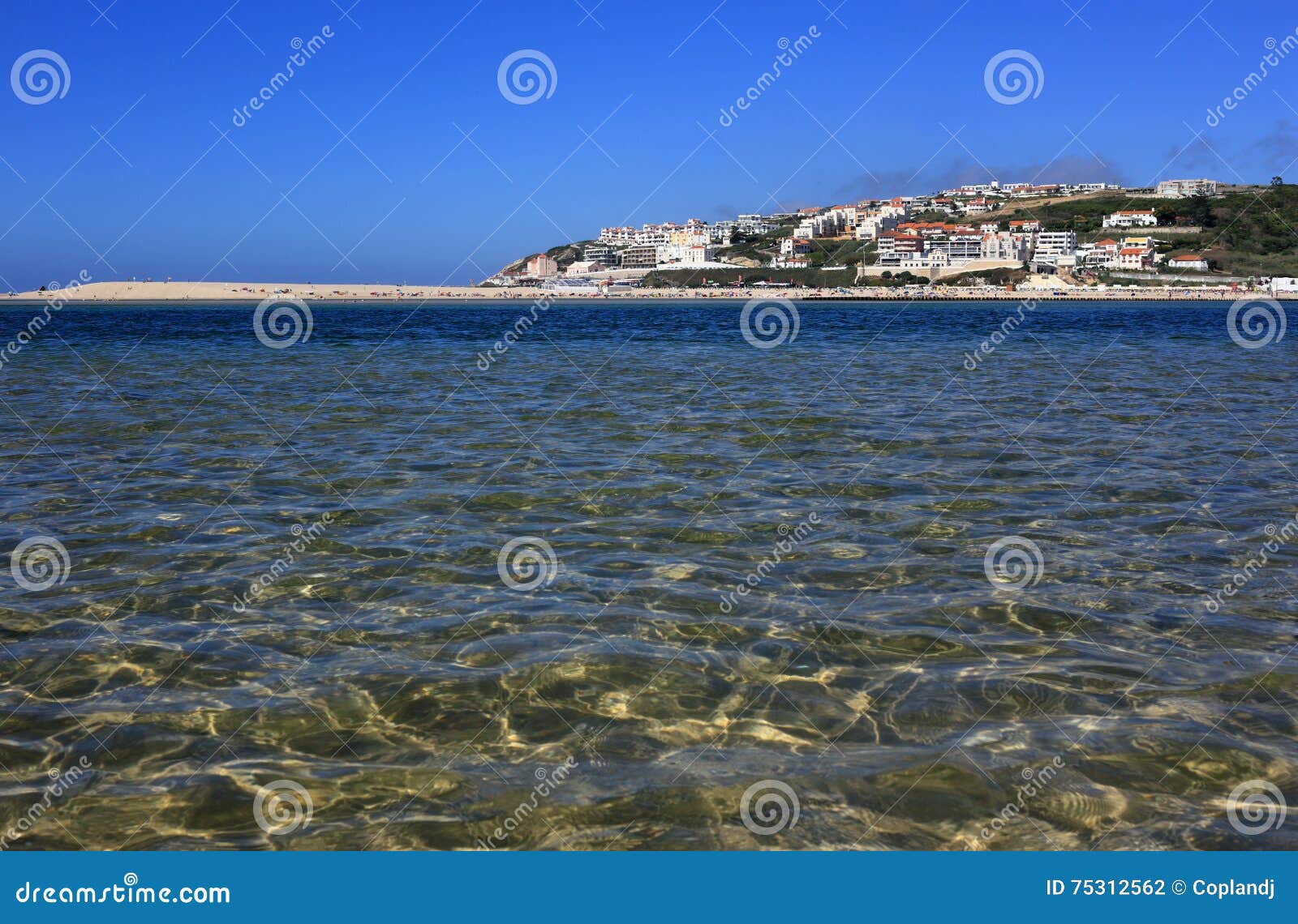 portugal, lagoa de obidos or obidos lagoon.