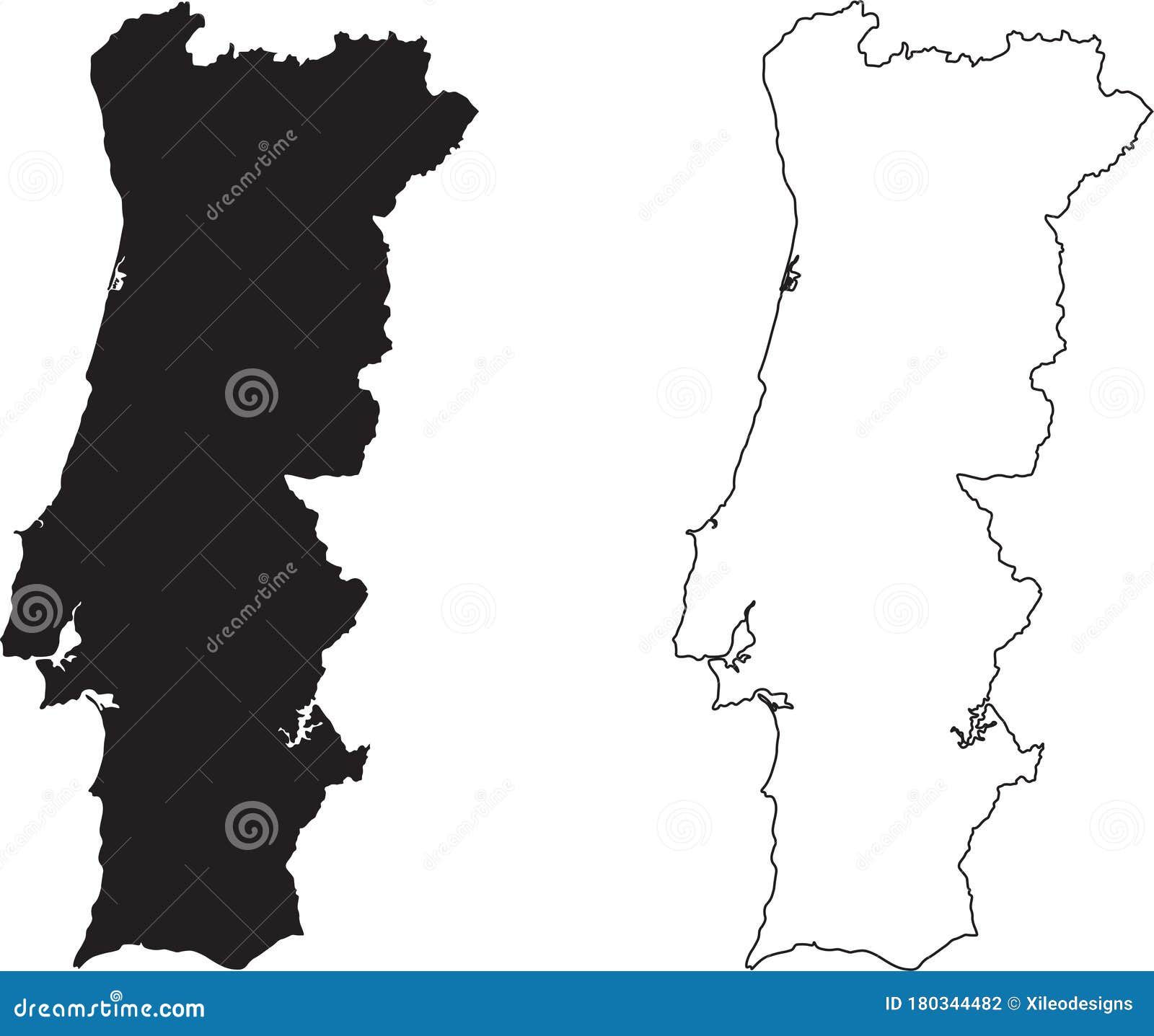 Vector Maps of Portugal