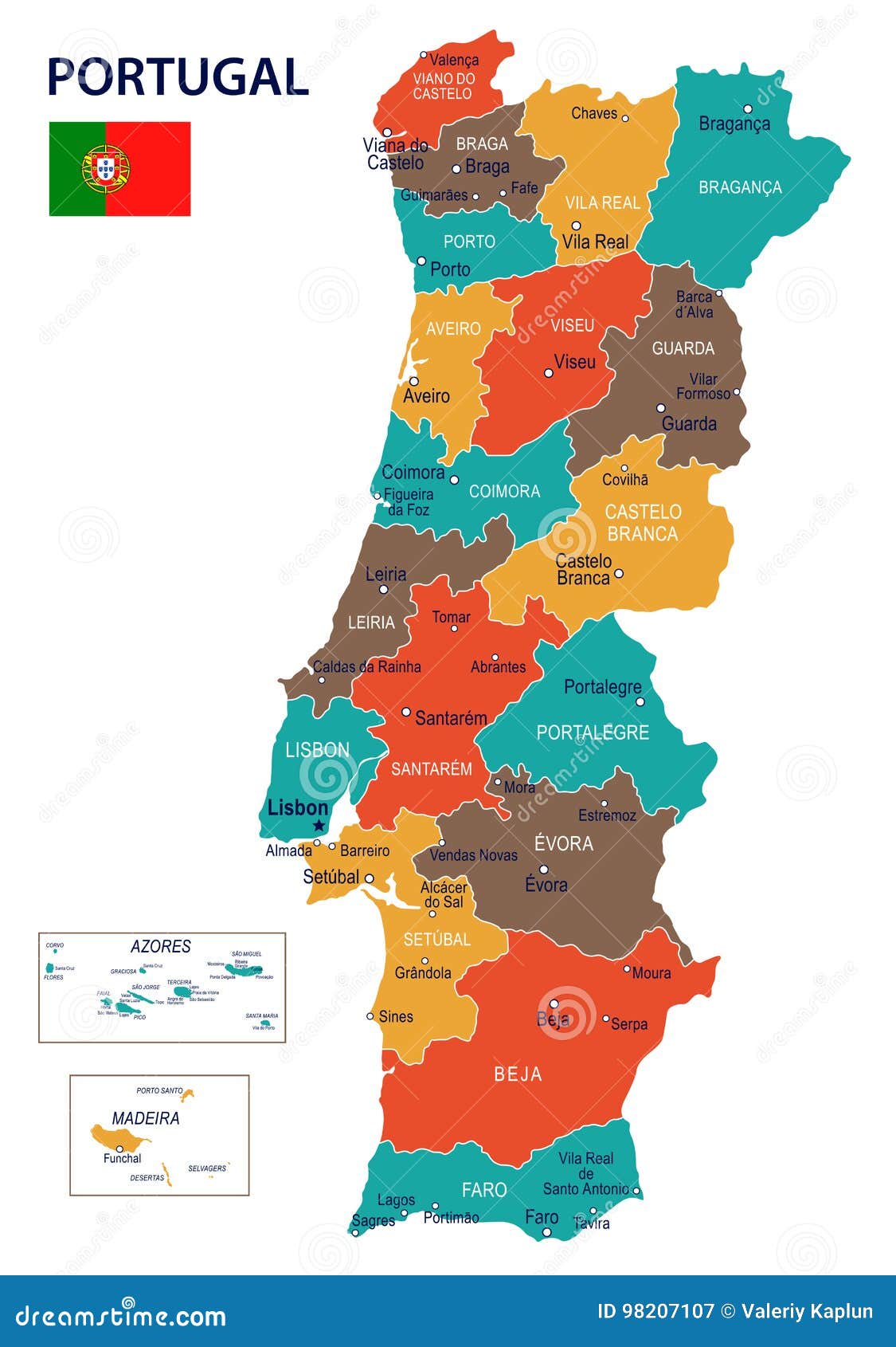 Algarve portugal europe map hi-res stock photography and images - Alamy