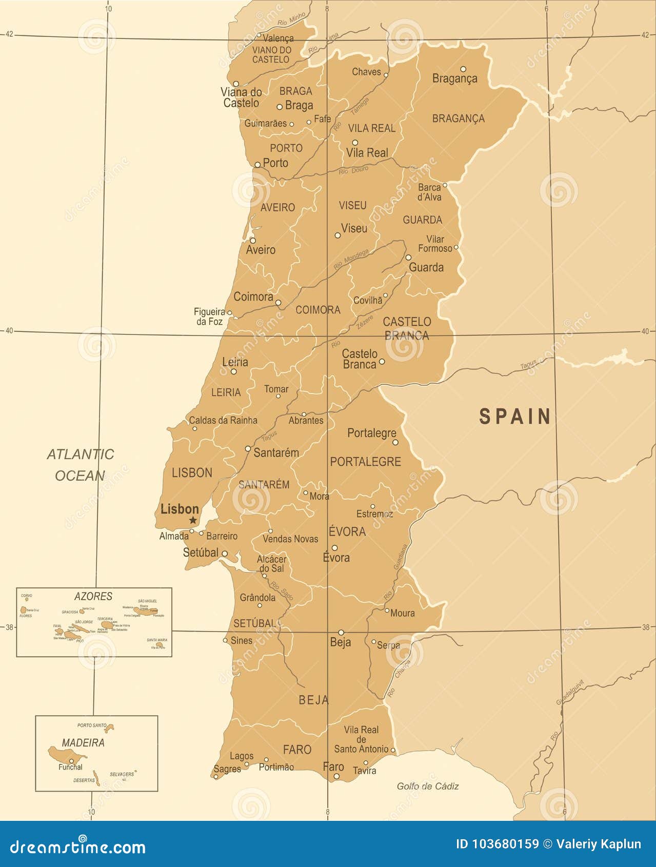 Algarve Portugal Map In Grey Royalty Free SVG, Cliparts, Vectors, and Stock  Illustration. Image 61612634.