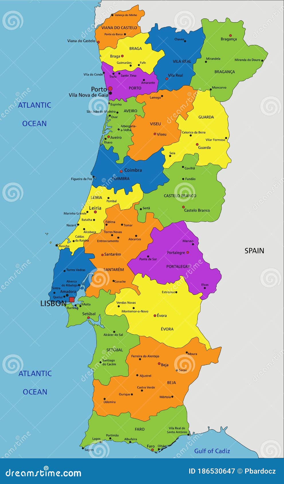 Mapa de Portugal 