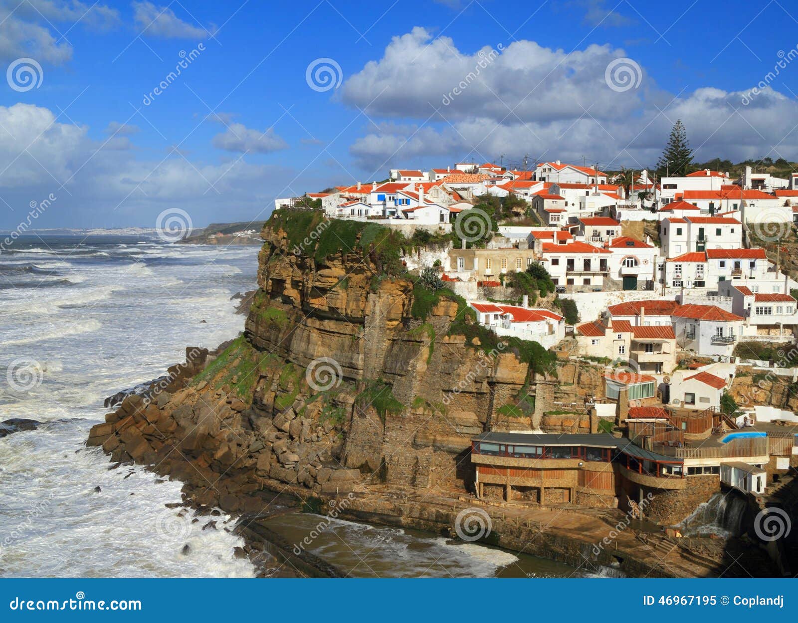 portugal, sintra, azenhas do mar village.