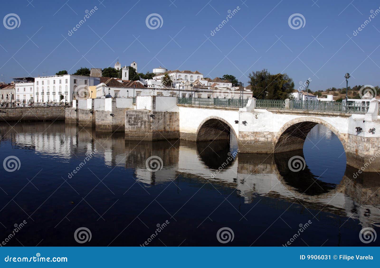 portugal, tavira, algarve, old roman bridge