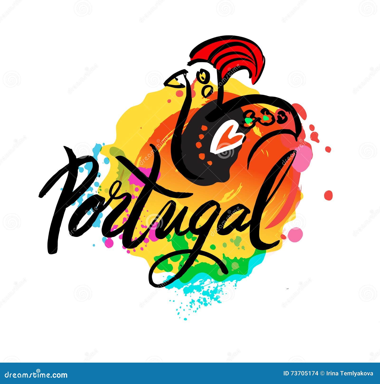 National symbol of portugal flag Royalty Free Vector Image
