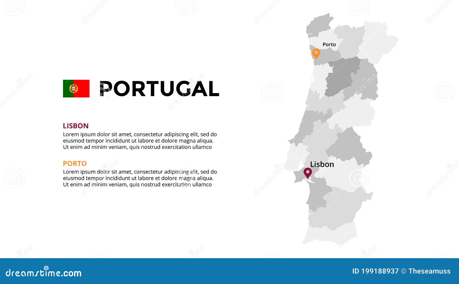 portugal presentation map