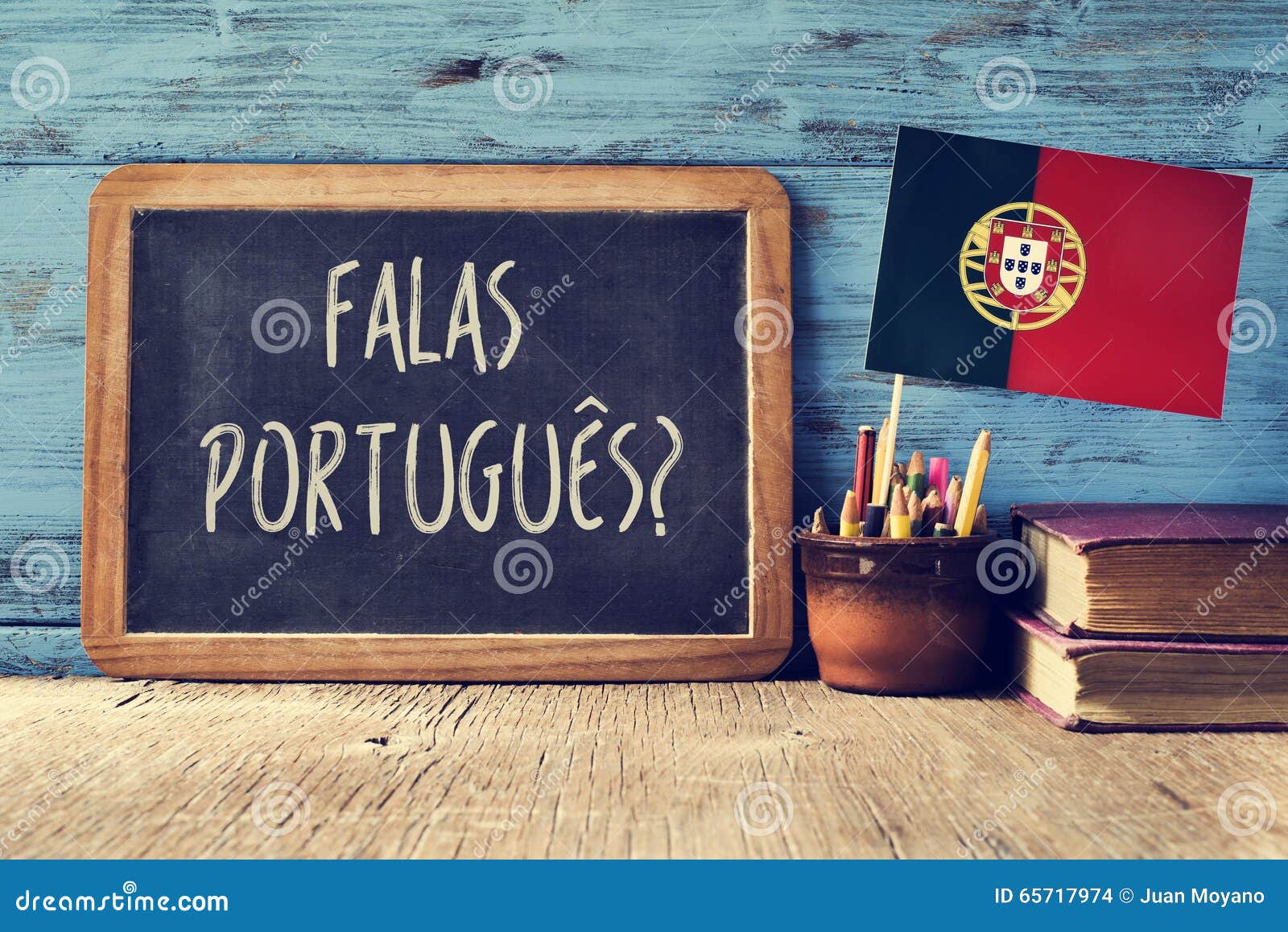 Bureau En Portugais : Portuges de falas de question ? parlez vous portugais ? photo stock