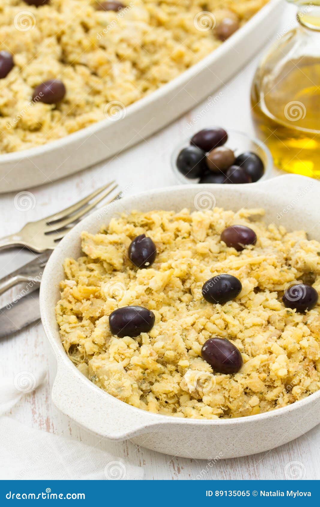 Portuguese Dish Cod Fish with Potato and Eggs Stock Image Image of fish, recipe 89135065