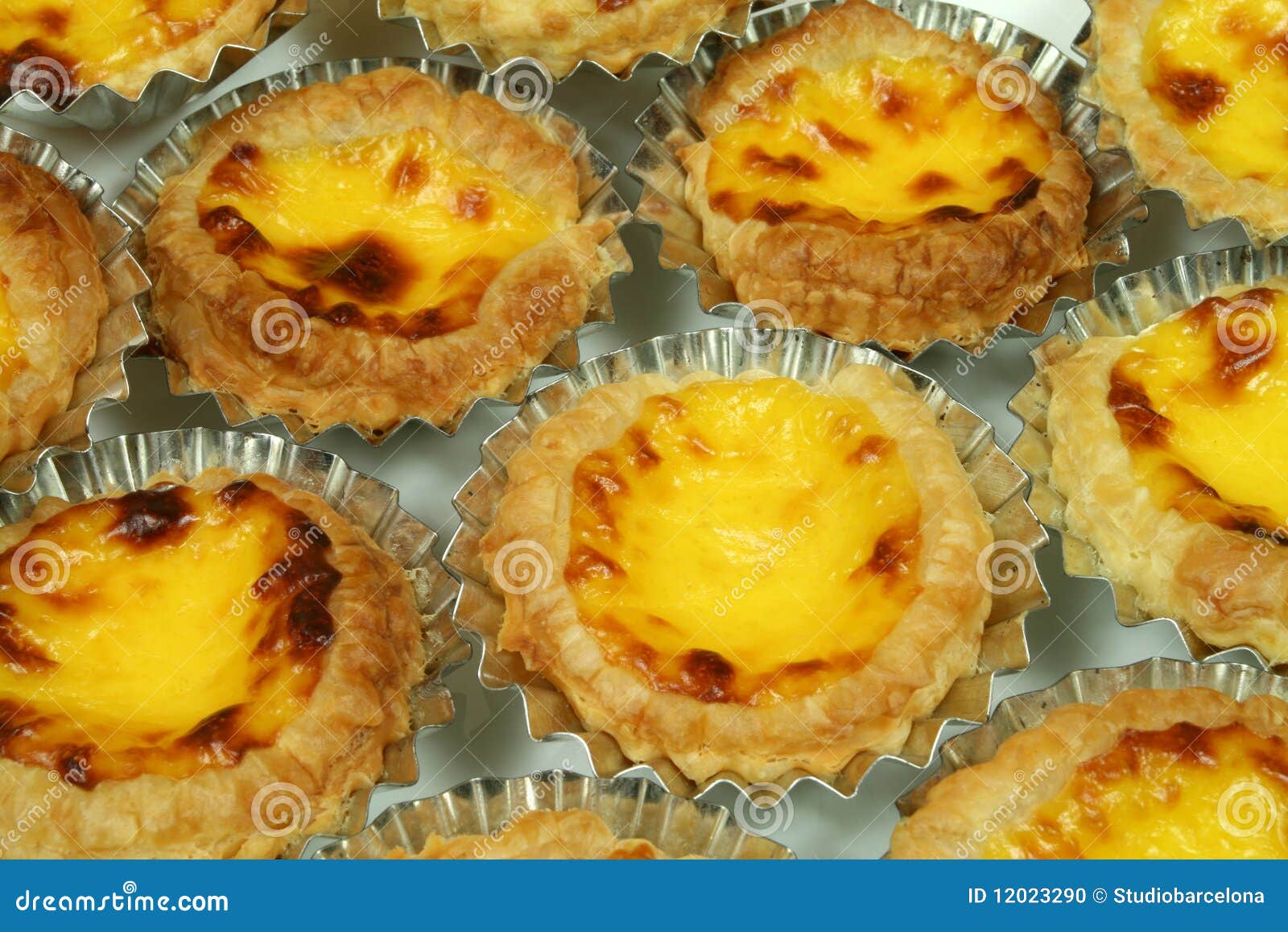 Portuguese egg tarts stock photo. Image of home, caramelized 12023290