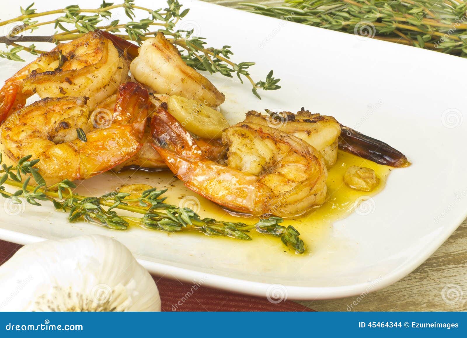 Portuguese Garlic Shrimp stock photo. Image of food, garlic 45464344