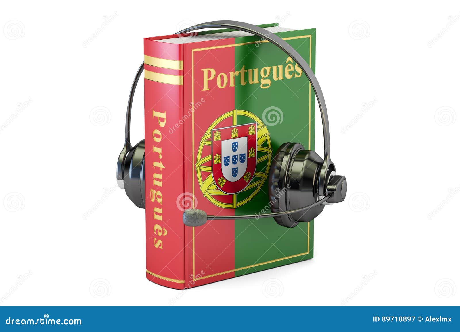 Portuguese Language Textbook with Headset, Learning and Translate