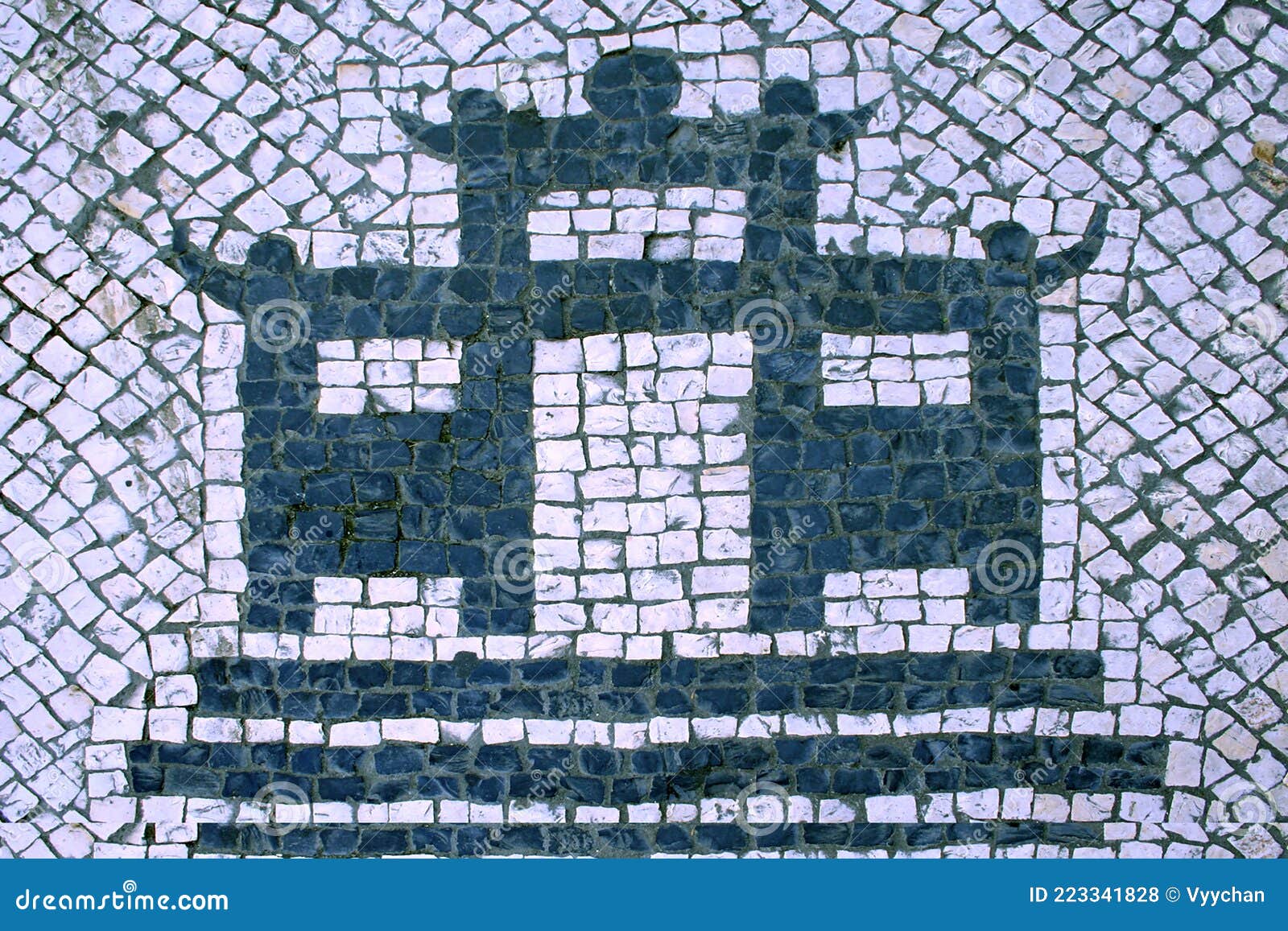 portuguese macau mosaic arts craftsmanship macao mosaico cobblestone street senado square cultural heritage architecture pattern