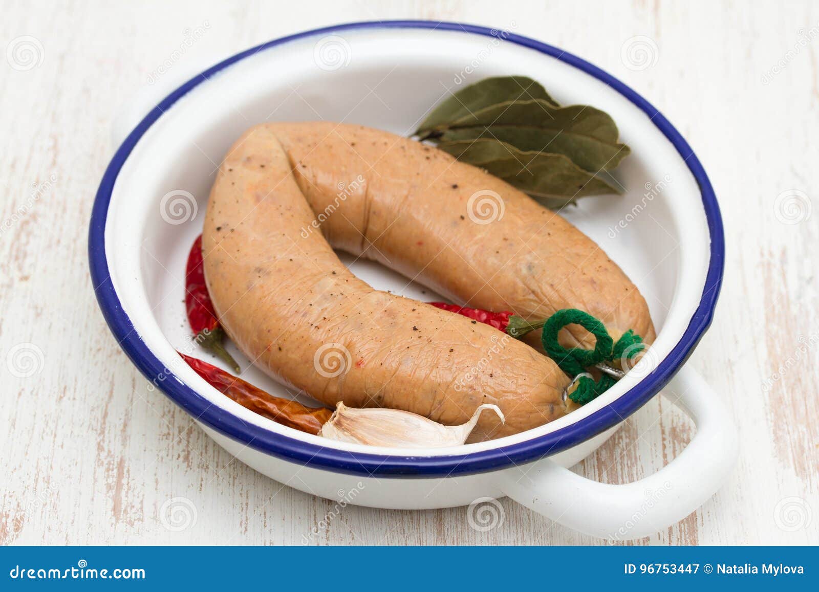 Portuguese Smoked Sausage in Dish Stock Image Image of fresh, fumeiros 96753447