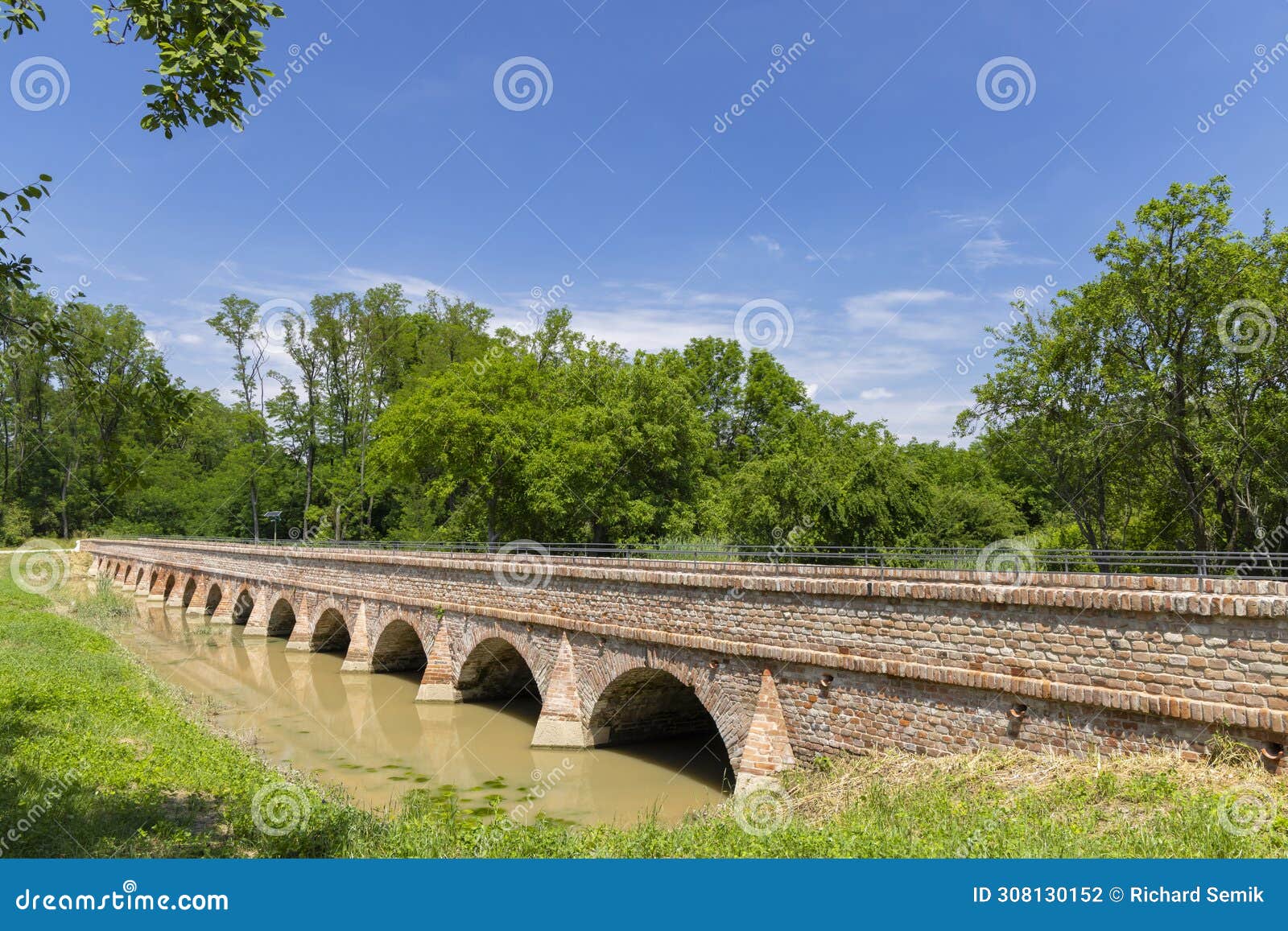 portz insel bridge near mikulov, southern moravia, czech republic