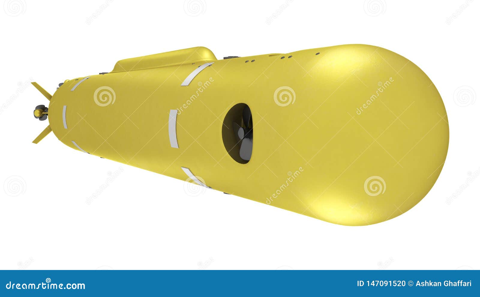 poseidon - status-6 oceanic multipurpose system 3d rendering.  on white background.