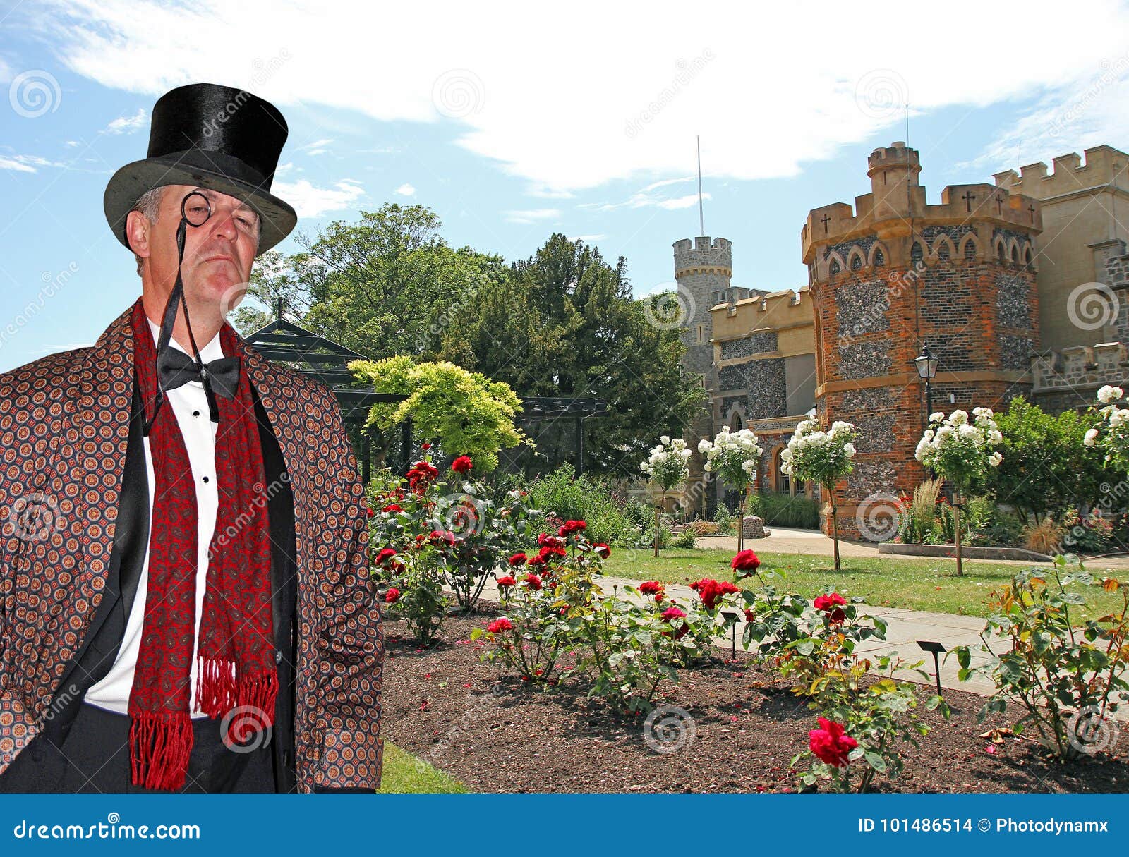 posh gent at country manor house