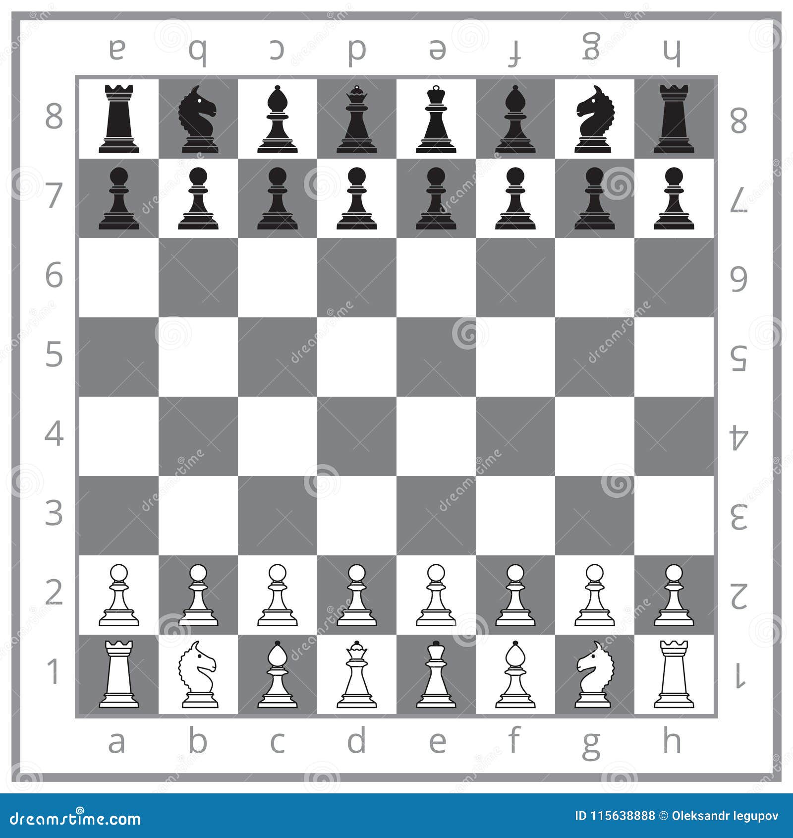 O TABULEIRO de xadrez na posição inicial - ppt carregar
