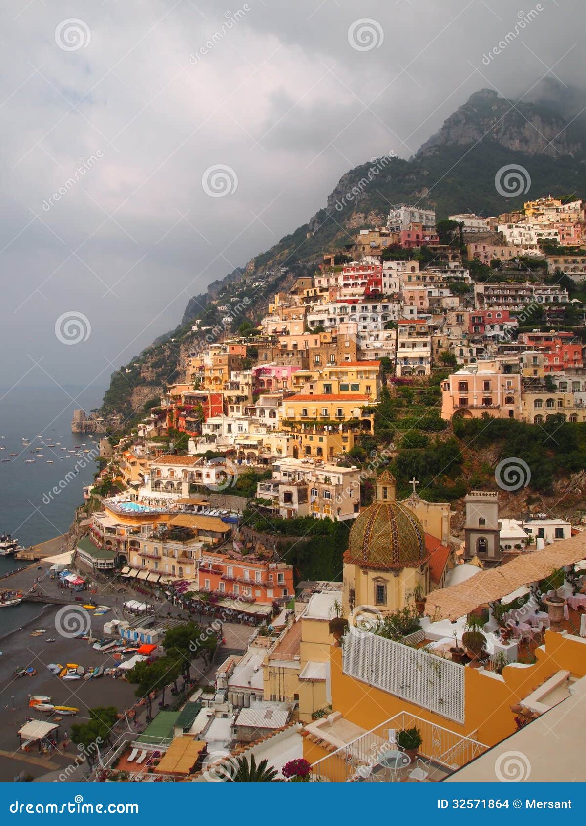 Positano stock photo. Image of houses, colors, positano - 32571864