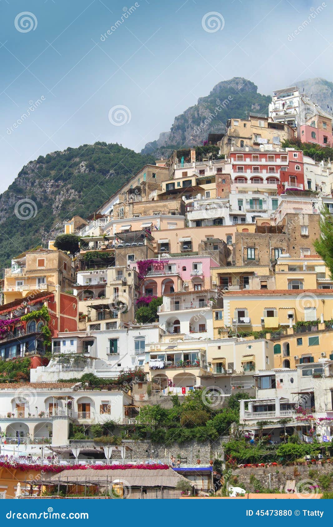 Positano houses stock photo. Image of architecture, italy - 45473880