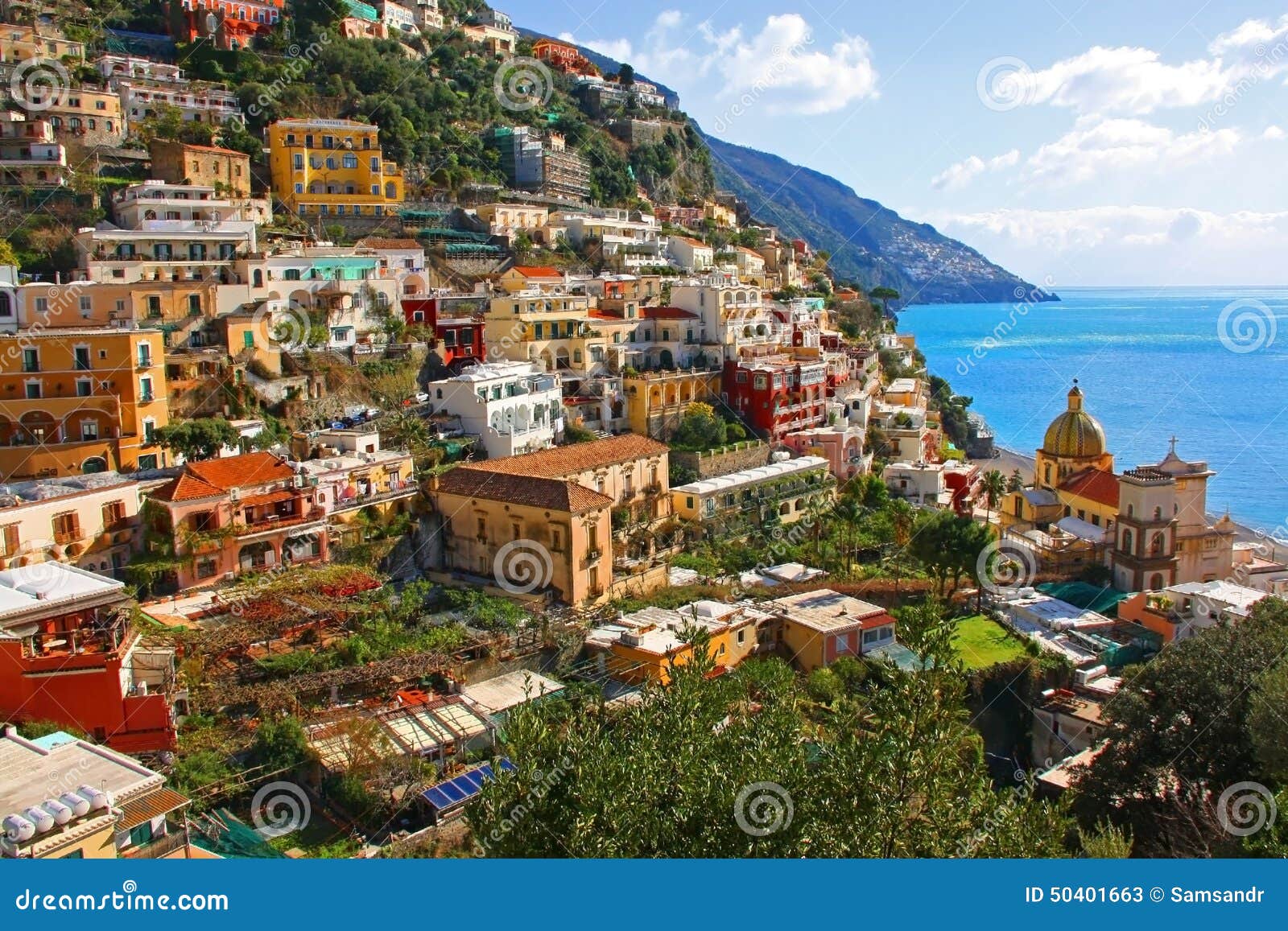 Positano, Italien stockbild. Bild von küste, europa, paradies - 50401663