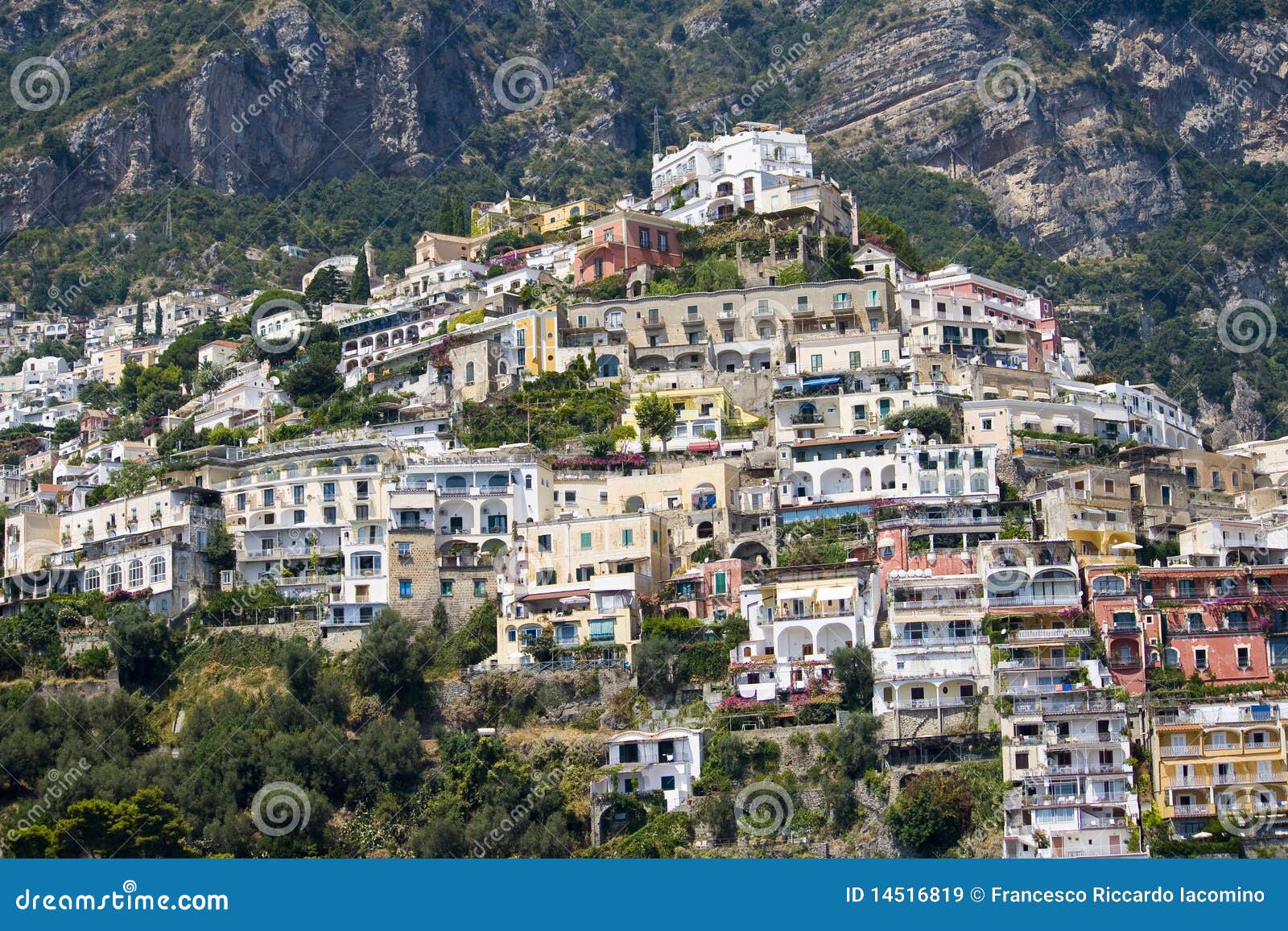 Positano, italy stock image. Image of habitat, coastal - 14516819