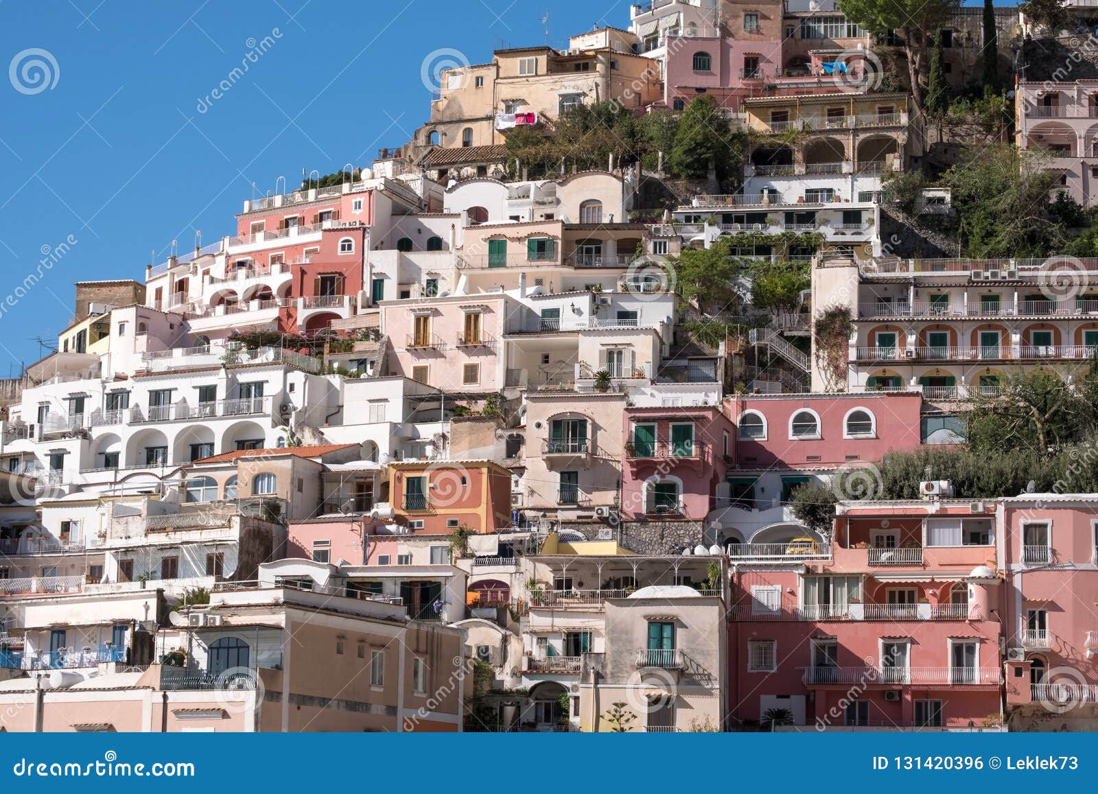 Colourful Houses Hugging the Mountain Side in the Delightful Town of ...