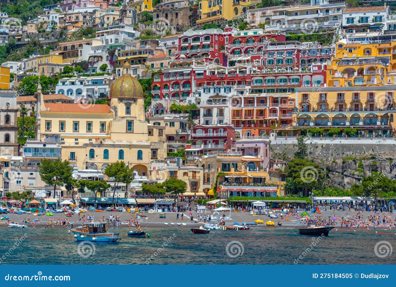 Positano, Italy, May 21, 2022 Panorama View of Positano Town in