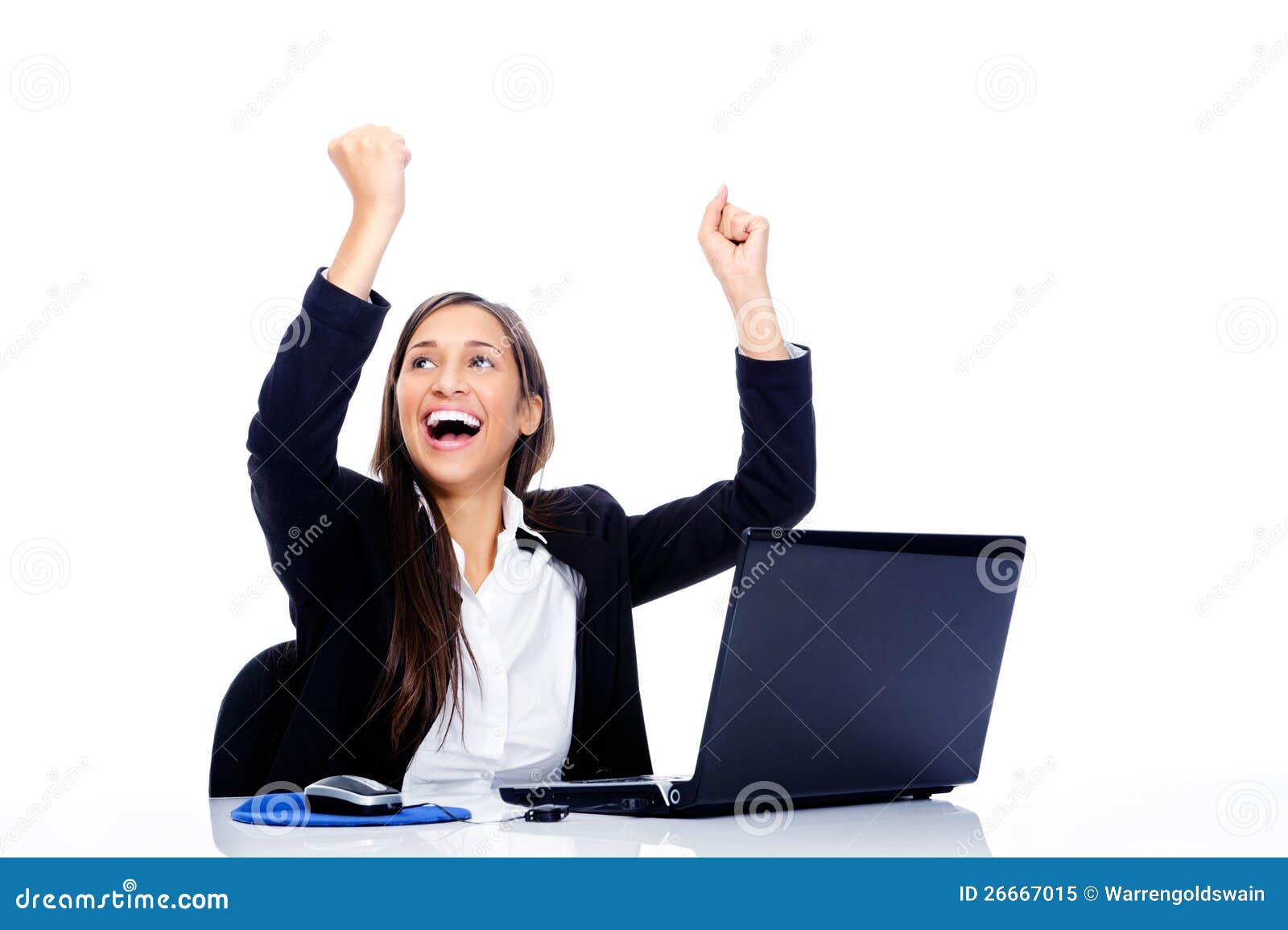 Positive Celebration at Work Stock Image - Image of corporate, adult
