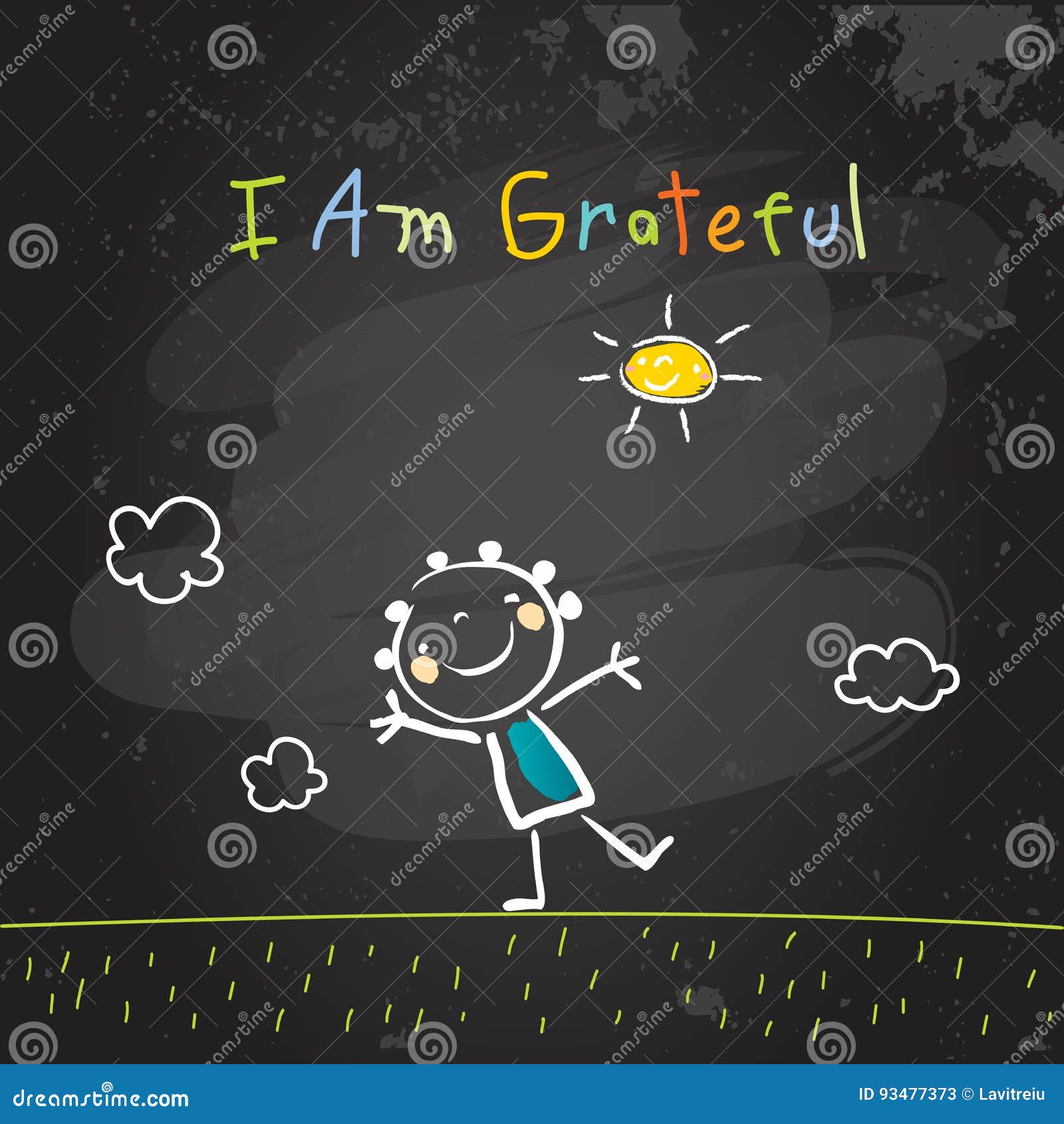 positive kids affirmations, i am grateful