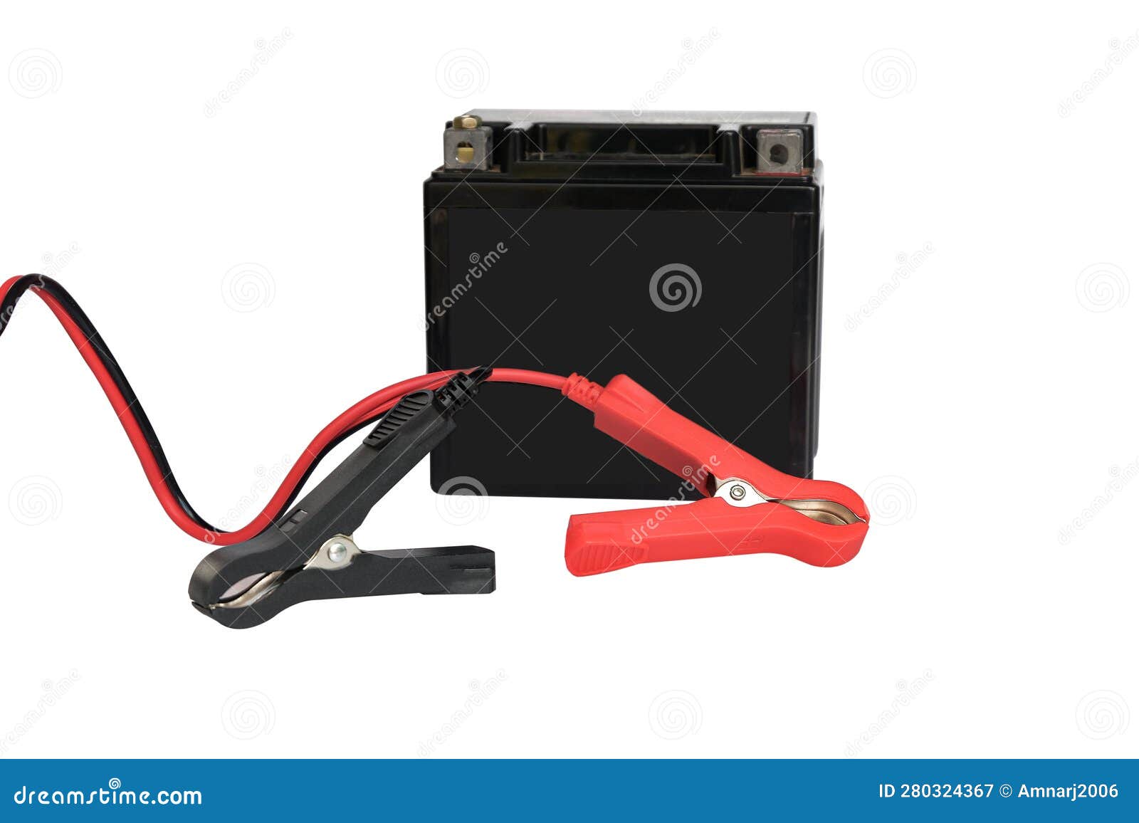Positive Negative Clamp, Red Black Cable Wire To Charging Dead Battery