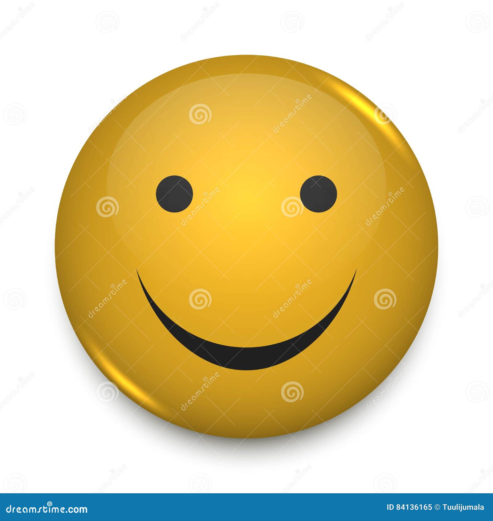 Positive Smiley Face Pin Badge Stock Vector Illustration Of Positive