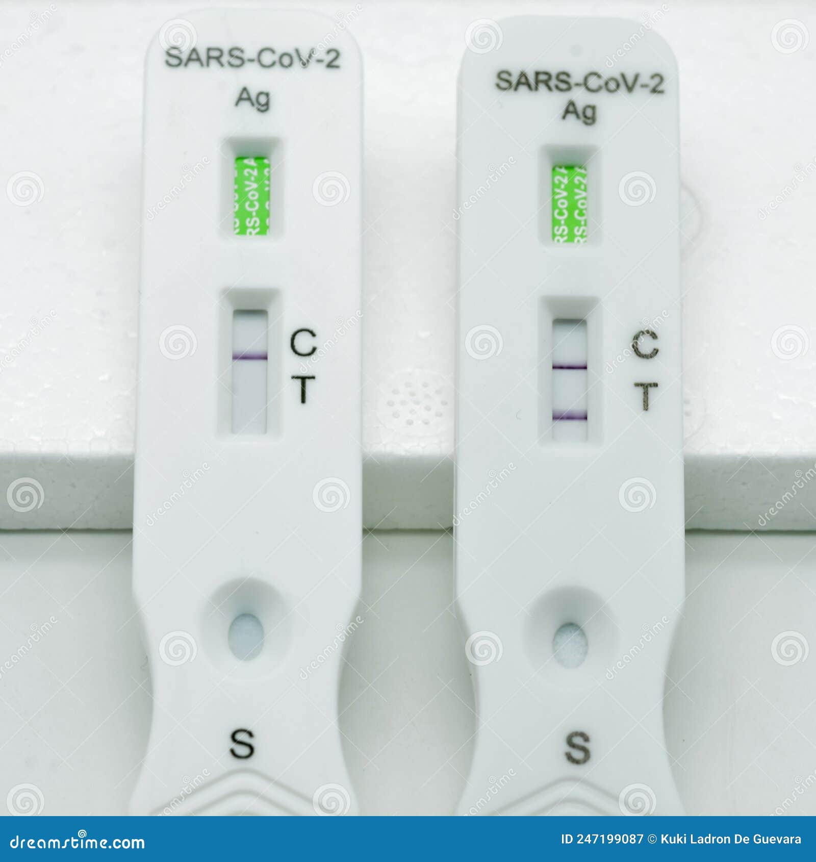 positive test result from a rapid covid-19 self-test at home