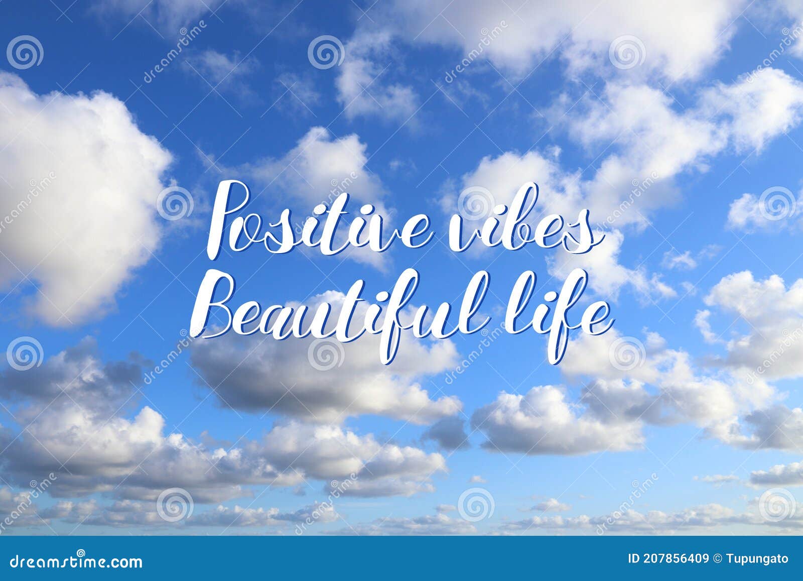 Positive vibes poster stock image. Image of creative - 207856409