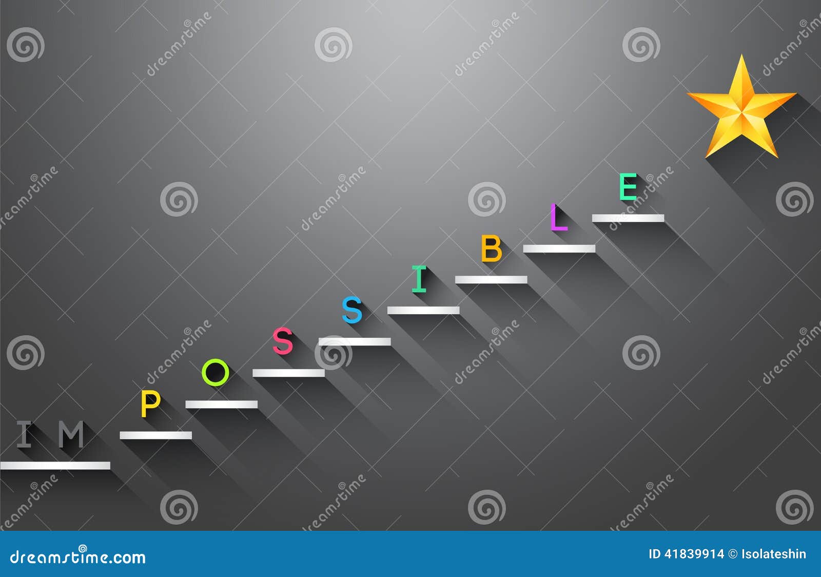 Possible stair steps to success . Business concept