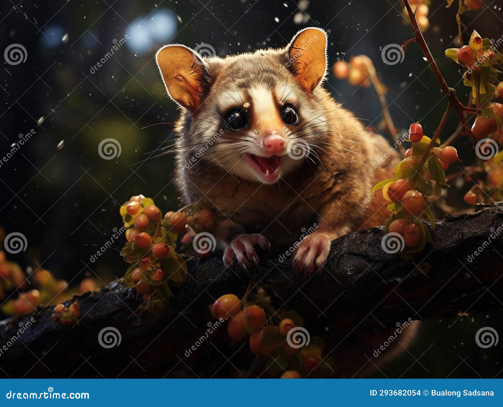 Ringtail Possum. Australian Native Marsupial Nocturnal Animal