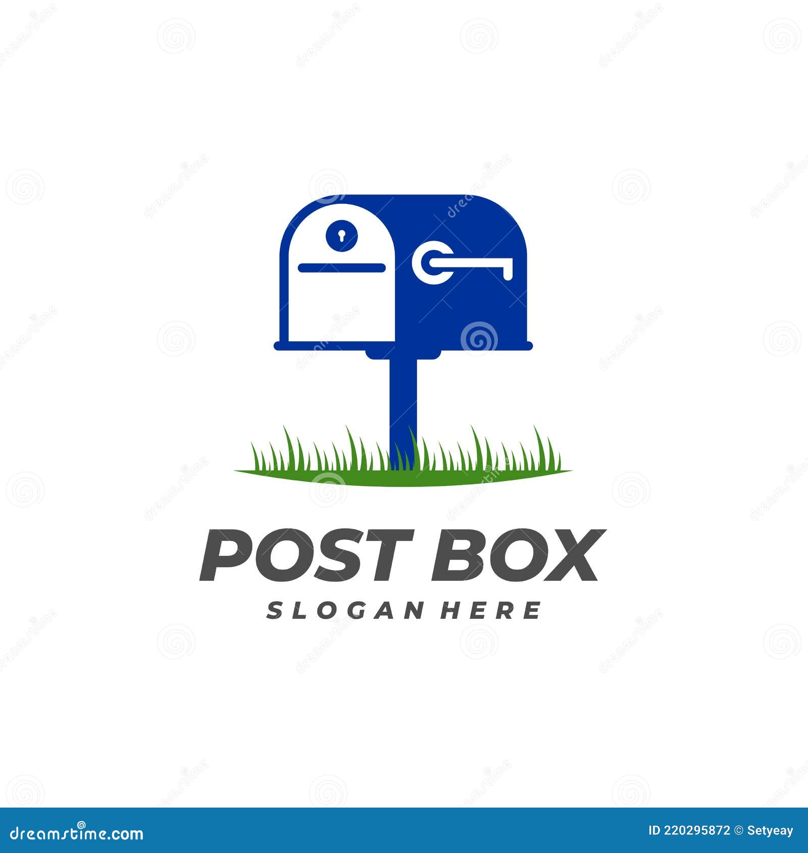 Post Box Logo Vector Template, Creative Post Box Logo Design Concepts