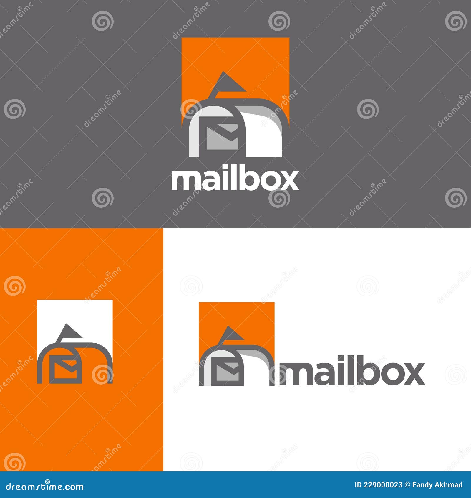 Post Box Messages Mailbox Logo Design Vector in Modern Style