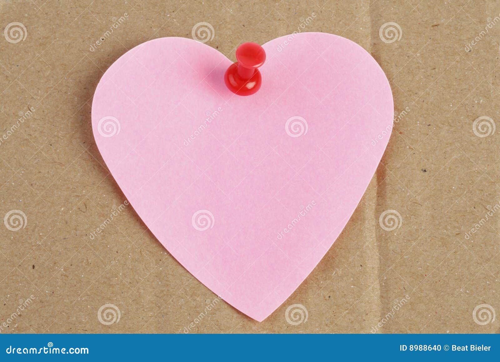 Post-it a Forma Di Del Cuore Fotografia Stock - Immagine di annuncio, cuore:  8988640