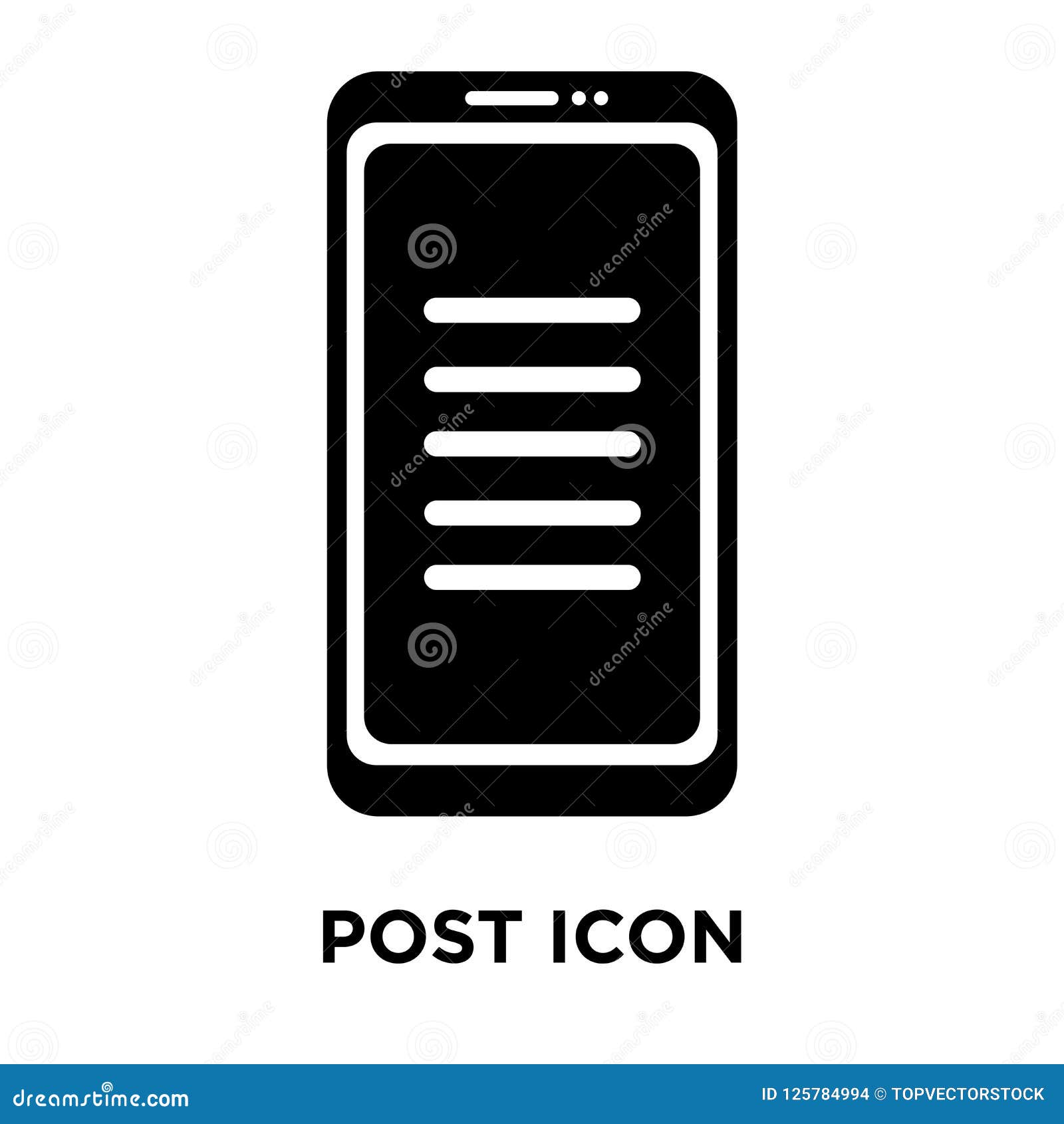 Post Icon Vector Isolated On White Background Logo Concept Of P Stock Vector Illustration Of Business Message