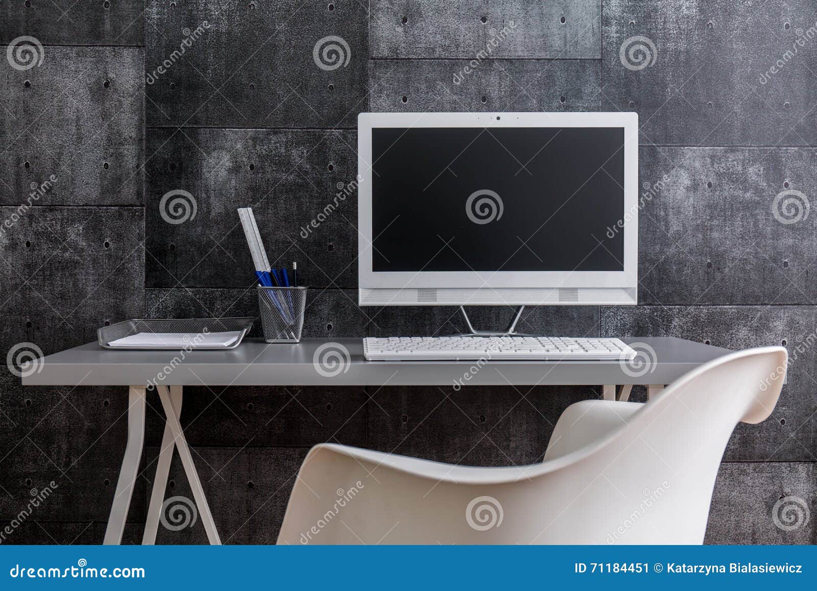 Post Industrial Style Of Modern Workspace Stock Image Image Of