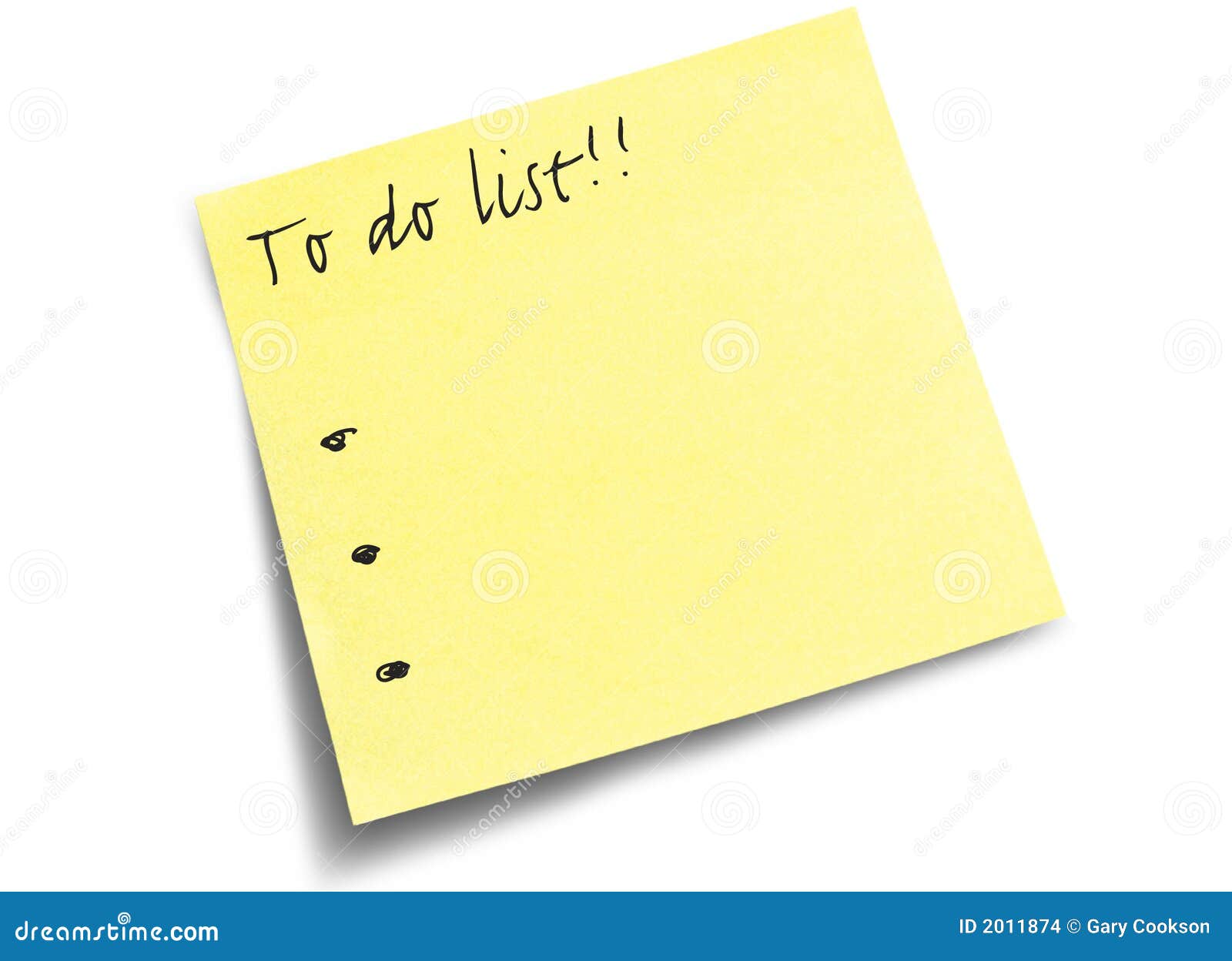 to do list post it